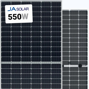 JA Solar 550W 144 Half-Cell Bifacial Solar Panel Solar Cellz USA