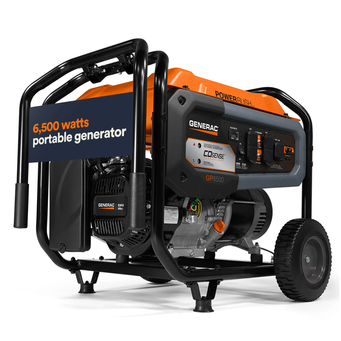 Generac GP6500 Portable Generator with CO-Sense™ Technology - Solar Cellz Inc