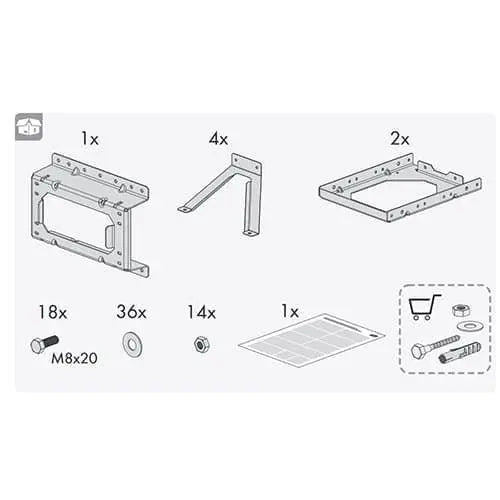 SMA UMS_KIT-10 Mounting Bracket SMA