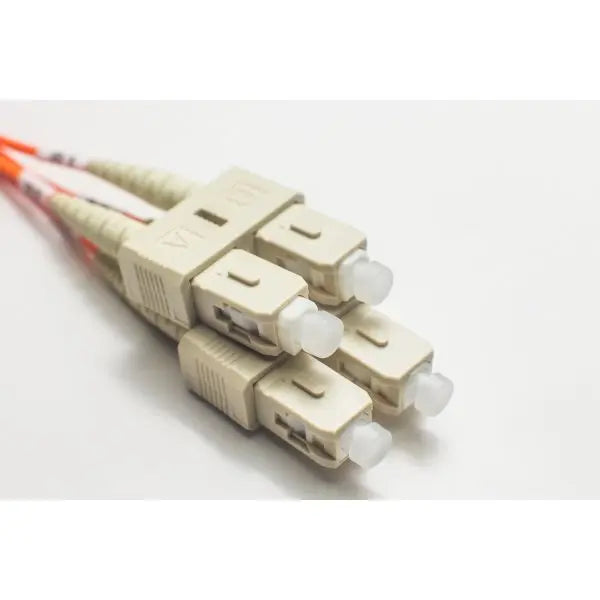 OM2 SC-SC Duplex Fiber Patch Cable – 50/125 µm Multimode.