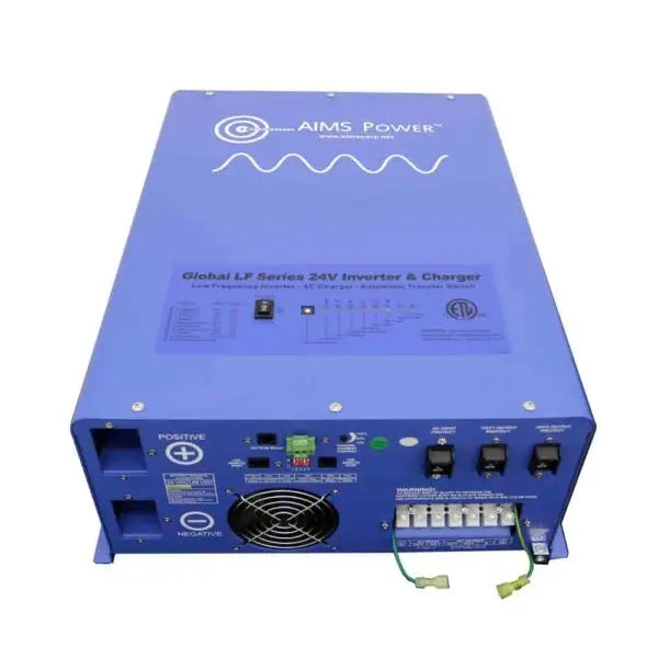AIMS Power 4000W Pure Sine Inverter Charger 24V 120/240Vac - Top View