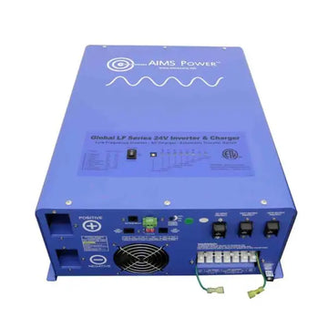 AIMS Power 4000W Pure Sine Inverter Charger 24V 120/240Vac - Top View