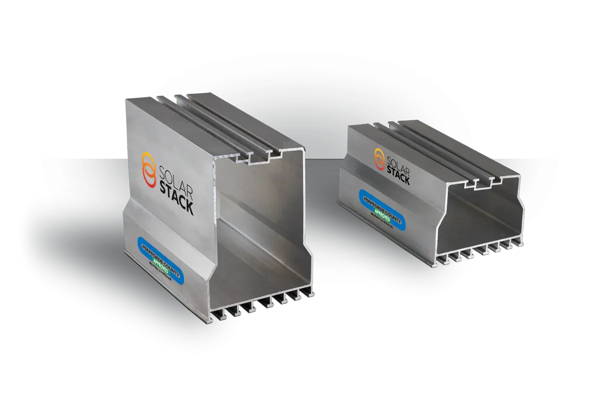 Solar Stack SS-8 TK10 – 10° Tilt Kit (8″ Low & High Mount, Rail-Less) Solar Cellz USA