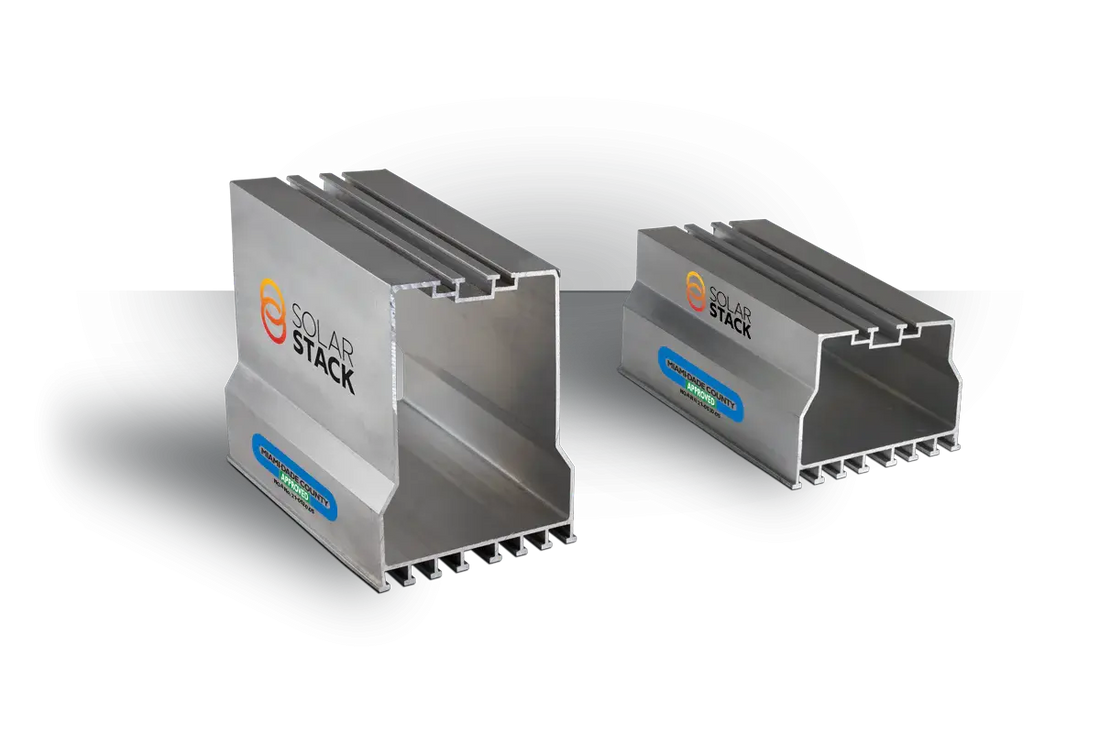 Solar Stack SS-8 TK10 – 10° Tilt Kit (8″ Low & High Mount, Rail-Less) Solar Cellz USA