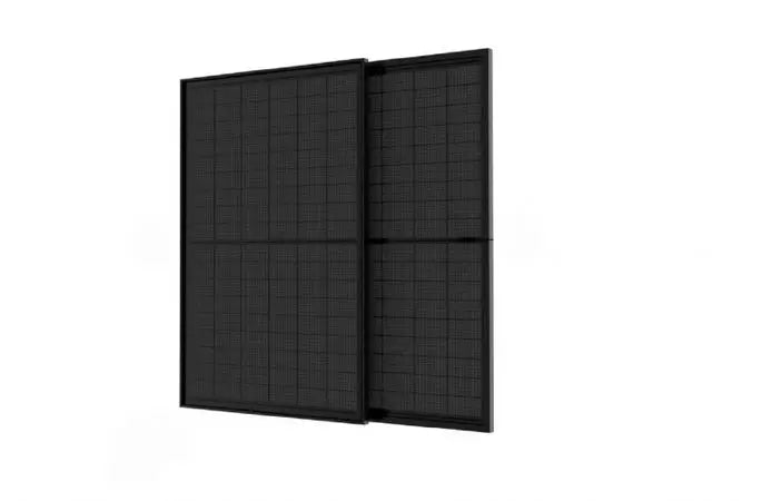 Talesun 415W Half-Cut Mono PERC Bifacial Solar Module – Black Frame, Transparent Backsheet Solar Cellz Inc